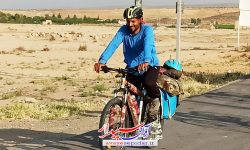 بازگشت رکاب زن و دوچرخه سوار کواری به شهرستان ۵۰۰ شهید کوار