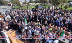تجمع مردم و دانش آموزان کوار در حمایت از مردم مظلوم غزه